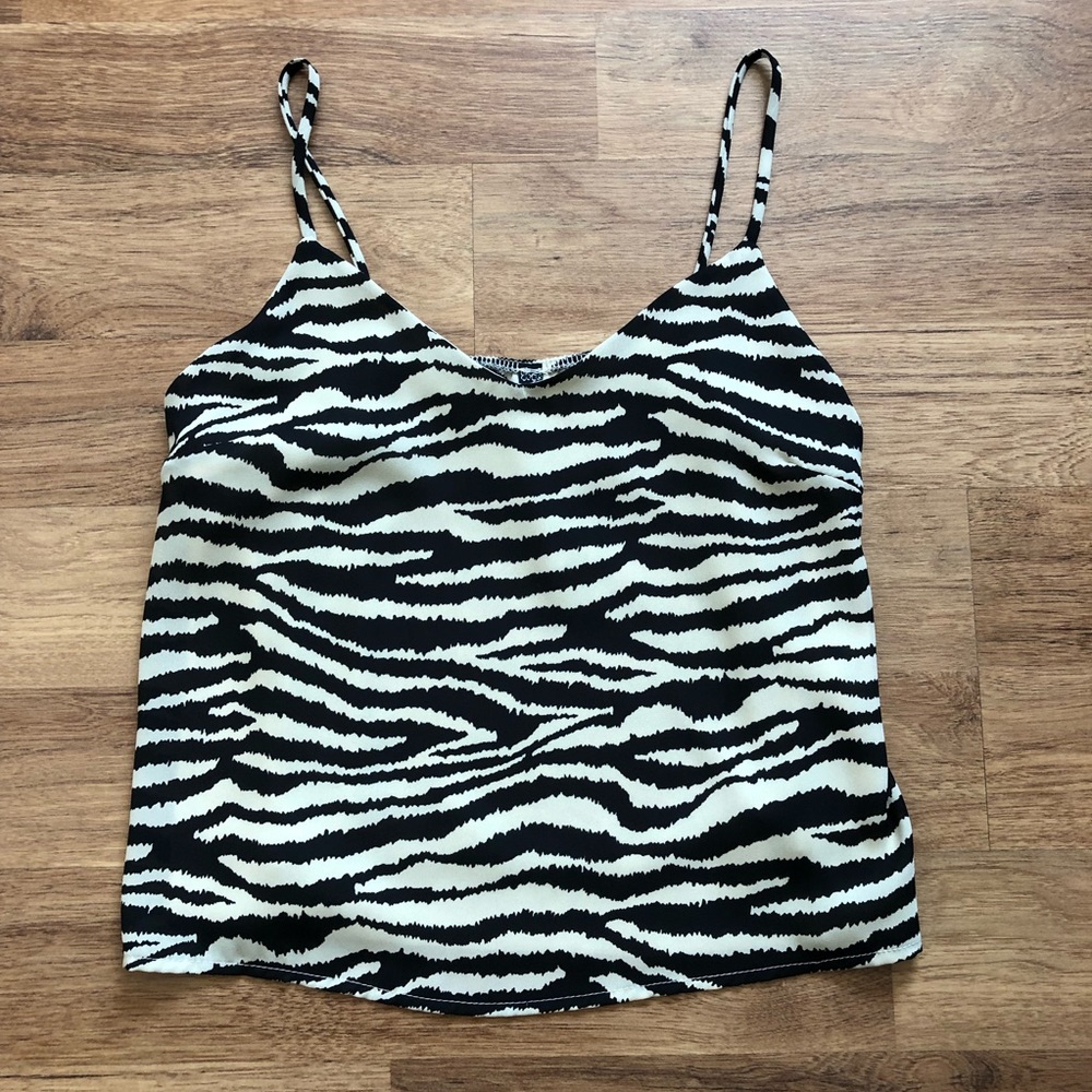 Zebra print cami top by 7daywknd